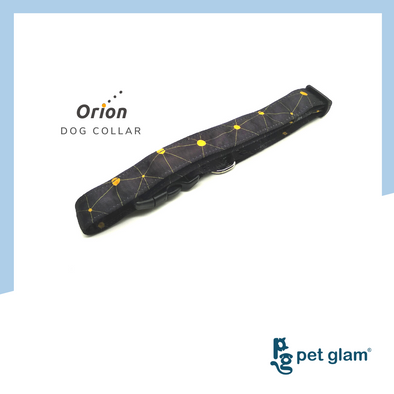 Pet Glam Dog Collar Orion with durable clip Lightweight & Durable Fabric Collar for Dogs