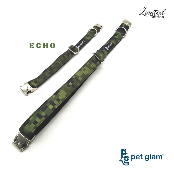 Pet Glam Echo-Metal Buckle Collar for Dogs