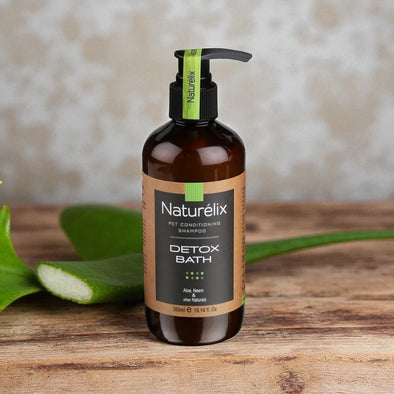 Naturelix-Detox Bath-Best Tick & Flea Repellent Dog Shampoo & Conditioner-Control Body Odour in Dogs
