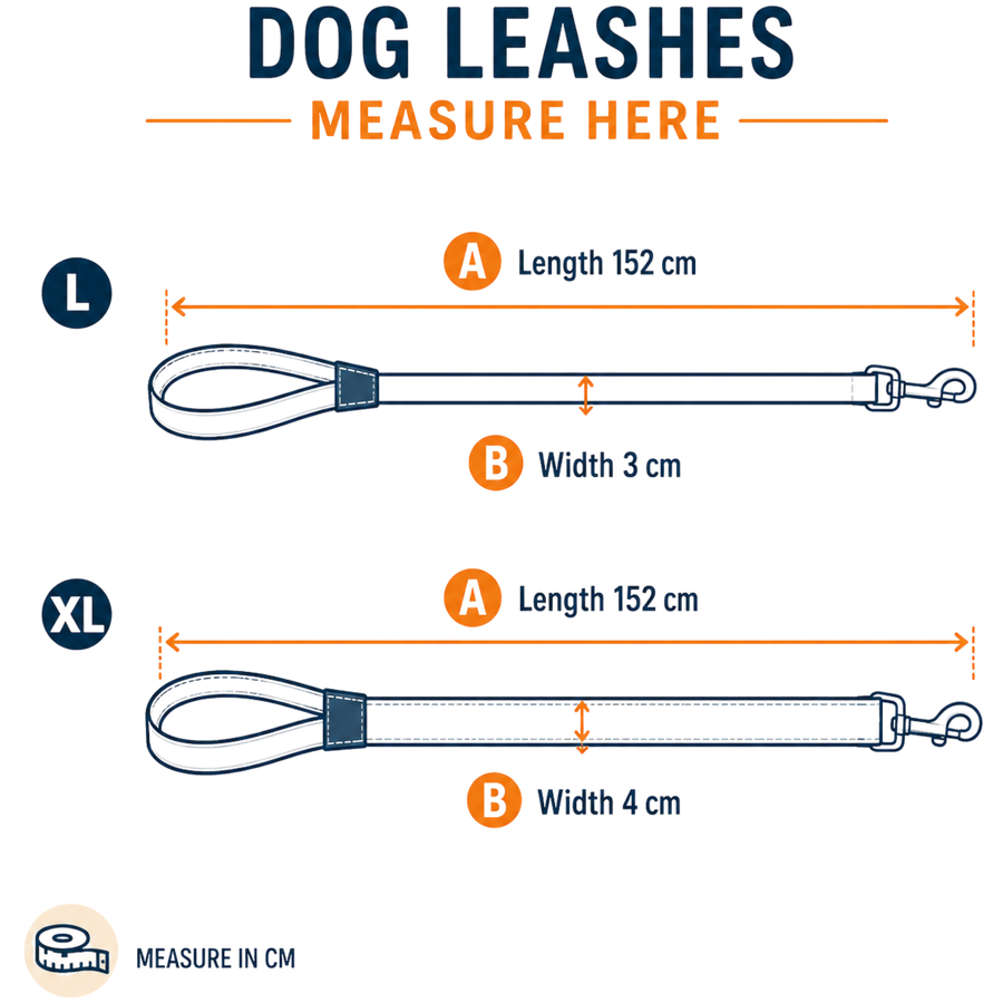 Dog Leashes — where to measure