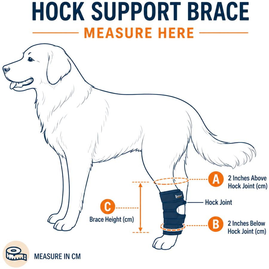 Hock Support Brace — where to measure