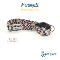 Pet Glam Troy Martingale Collar for Dogs | Secure Walk Control Collar for Pullers Training Sessions and Daily Outdoor Use