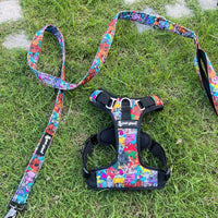 Pet Glam Mad House Padded Dog Harness for Dogs | Comfortable Harness for Training ,Daily Walks ,Travel and Outdoor Activities