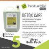 Naturelix Detox Bath Pro-Dog Shampoo Conditioner for Dog Groomers- 5 Litres Bulk Pack