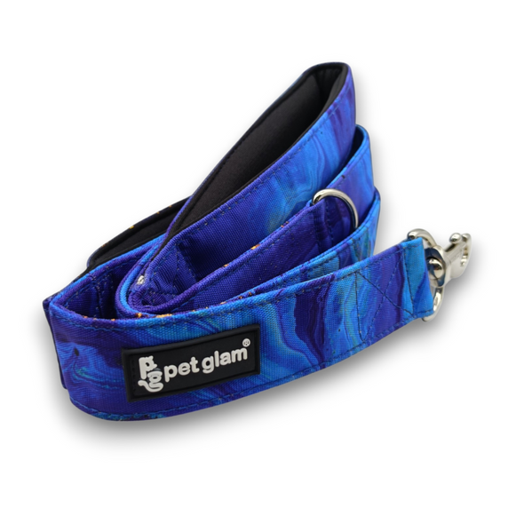 Pet Glam Traffic Leash For Dogs Nebula | Double Padded Handle-5 Ft Long X-Large 1.5 inch Wide (Copy)