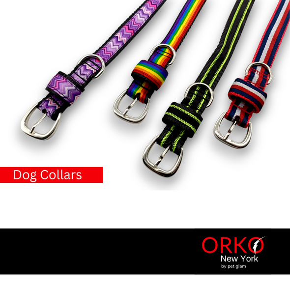 Orko New York Adjustable Dog Collar Belt for Large Dogs Austin