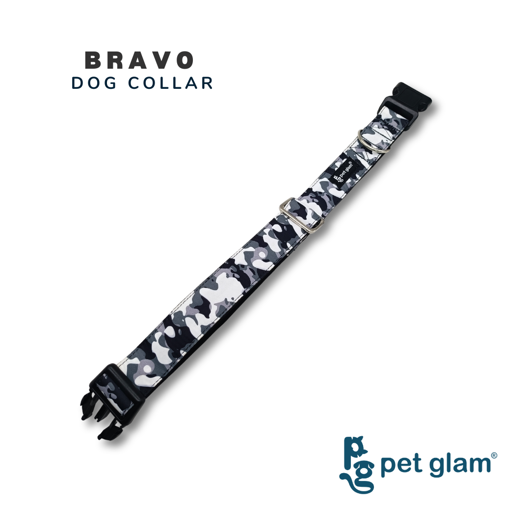 Pet Glam Bravo Dog Collar for Dogs | Soft Adjustable Neck Belt for Puppies Small Dogs Daily Walks and Training