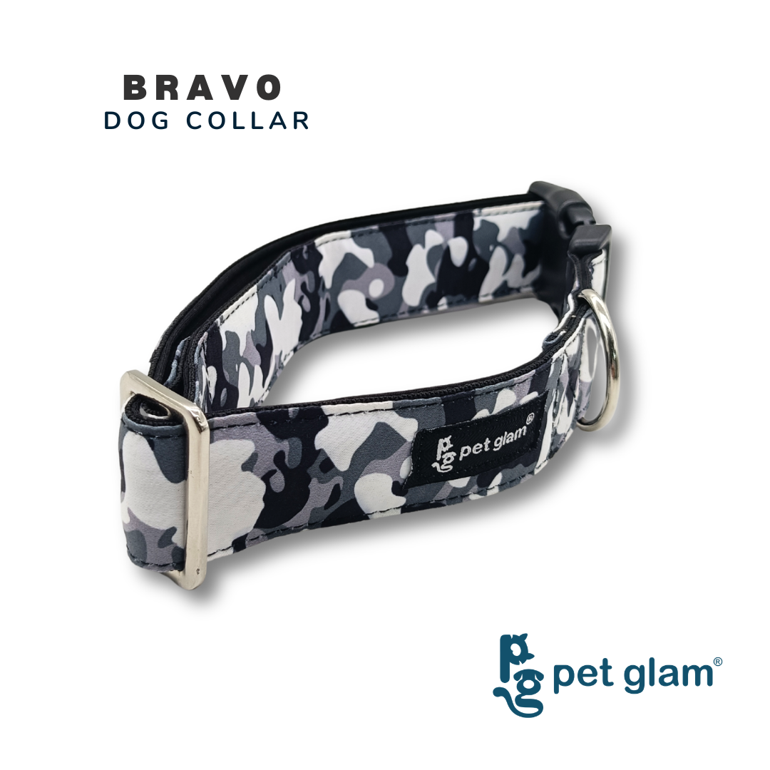 Pet Glam Bravo Dog Collar for Dogs | Soft Adjustable Neck Belt for Puppies Small Dogs Daily Walks and Training