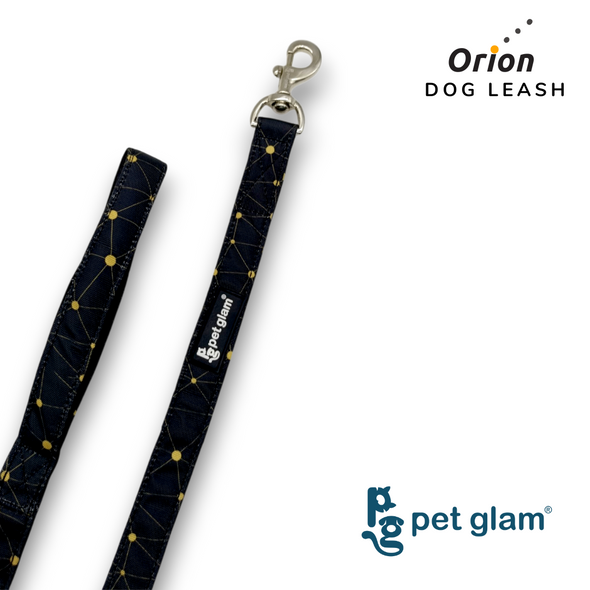 Pet Glam-Dog Leash Orion Large-with Padded Handle 1" wide - Leash for Big Dogs