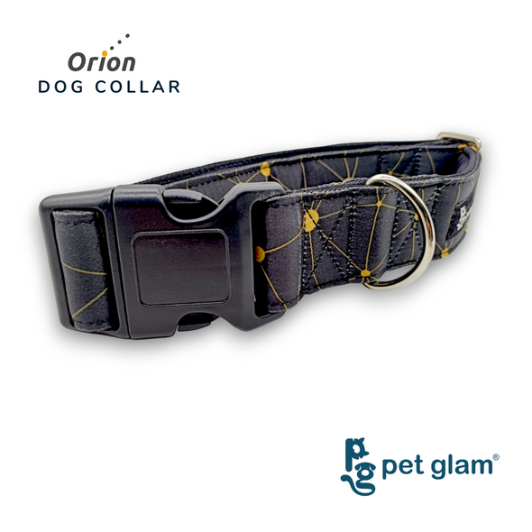 Pet Glam Dog Collar Orion with durable clip Lightweight & Durable Fabric Collar for Dogs