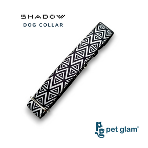 Pet Glam Dog Collar for Big Dogs | Shadow - Strong Buckles