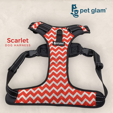 Pet Glam Dog Harness Scarlet