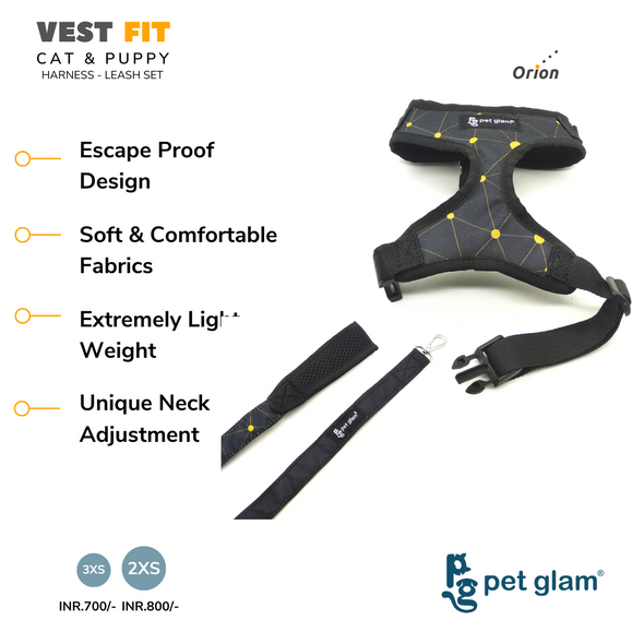 Pet Glam Vest Fit Cat Harness-ORION