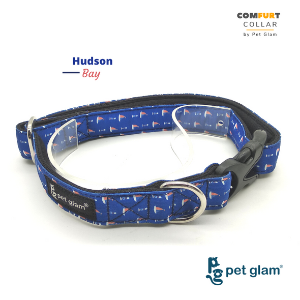 Pet Glam ComFURt Hudson Bay Dog Collar for Puppies Beagles, Labs, Indies, Huskies, JRT