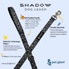 Pet Glam-Dog Leash Shadow Large-with Padded Handle 1" wide - Leash for Big Dogs