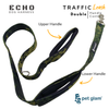 Pet Glam Double Handle Traffic Leash For Dogs Echo | 5 Ft Long X-Large 1.5 inch W