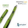 Pet Glam Double Handle Traffic Leash For Dogs Forest | 5 Ft Long X-Large 1.5 inch W