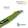 Pet Glam Double Handle Traffic Leash For Dogs Forest | 5 Ft Long X-Large 1.5 inch W