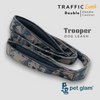 Pet Glam Double Handle Traffic Leash For Dogs Trooper| 5 Ft Long X-Large 1.5 inch W
