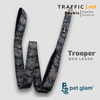 Pet Glam Double Handle Traffic Leash For Dogs Trooper| 5 Ft Long X-Large 1.5 inch W