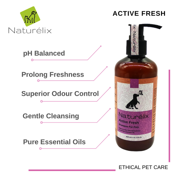 Naturelix Active Fresh Odour control Shampoo for Dogs