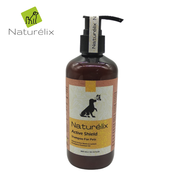 Naturelix Active Shield Dog  Shampoo-Tick & Flea repellent Shampoo for dogs