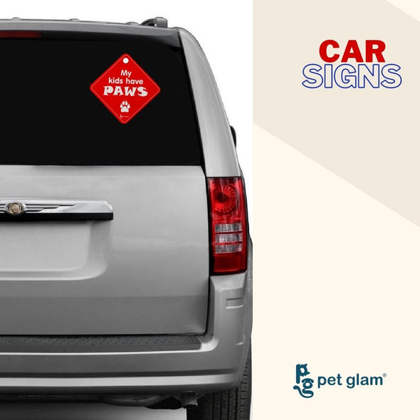 Kids Have Paws-Car Sign