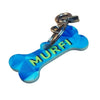 Custom Dog Name Tag-Bone Blue