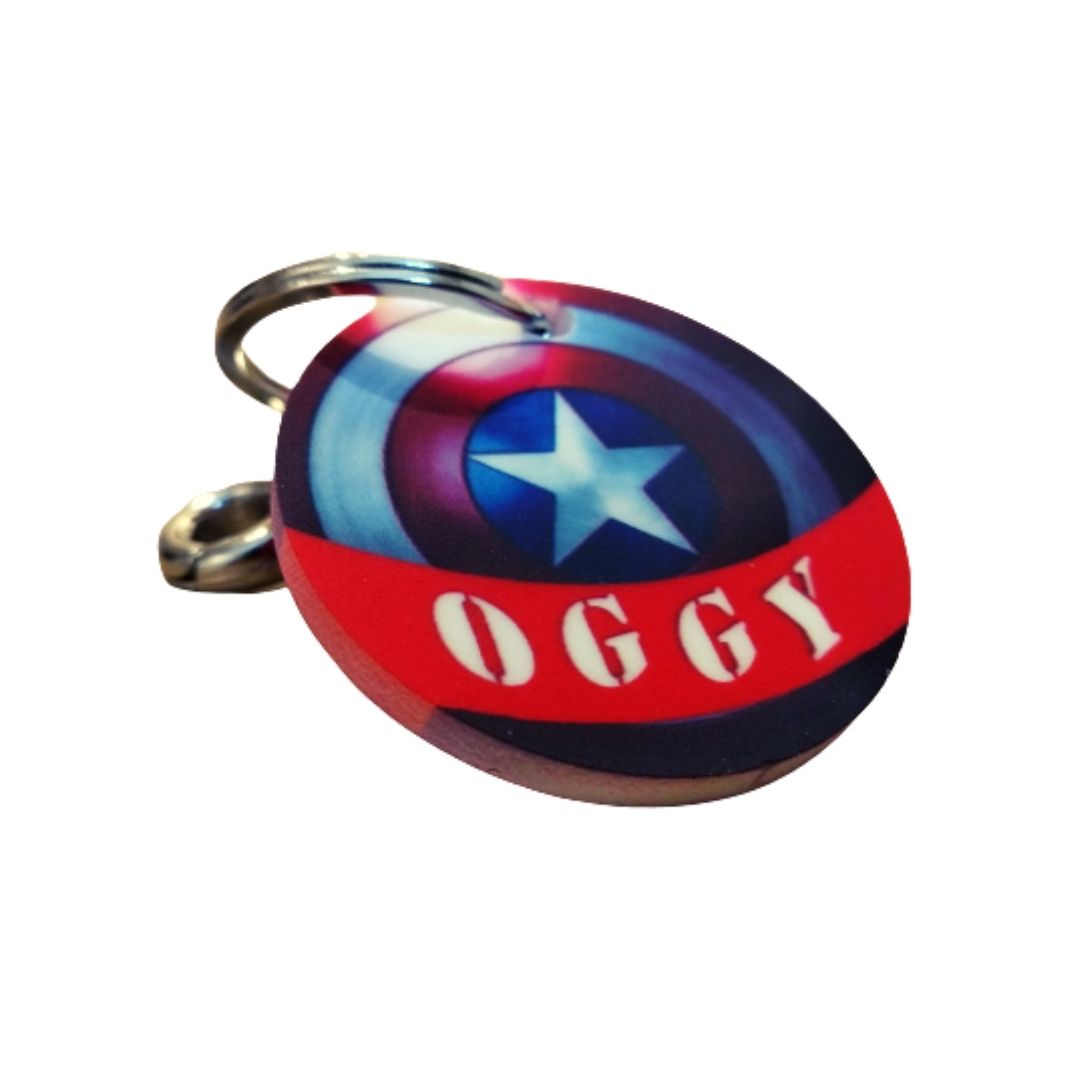 Captain america dog id tag discount