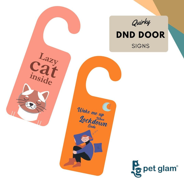 DND Door Sign-Lazy Cat Inside