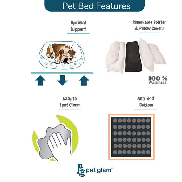 Scottish Dog-Bed with Washable Cover-Small Cats & Dogs