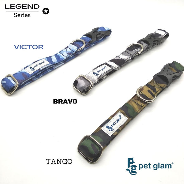 Pet Glam-Tango-Camo Dog Collar for Beagles Shish tzu Labrador-Soft Collars for puppies and large dogs