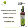 Naturelix RepelX Tick & Flea Repellent Spray 100% Natural-Lick Safe Natural Deodorant for dogs