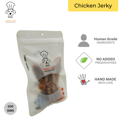 Treat for Puppy Dog-Chicken Jerky-100 gms