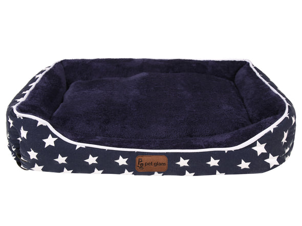 Star Dog Bed with Washable Covers for Small-Medium Breeds