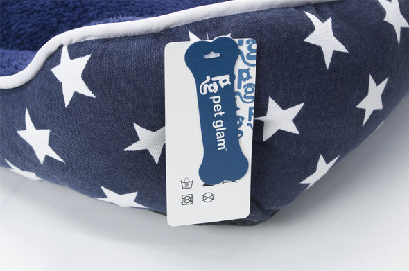 Star Dog Bed with Washable Covers for Small-Medium Breeds