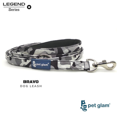 Pet Glam-Dog Leash Bravo Large-with Soft Handle-Heavy Duty Hardware-5 Ft Long 1 inch Wide