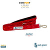 Pet Glam Dog Leash ComFURt Anchor Red Padded Handle- Heavy Duty Hardware-Dog Walks Leash Training-5 Ft Long 1 inch Wide