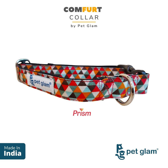Pet Glam ComFURt Prism Dog Collars for puppies, shih tzu lhasa Beagles Labs Indies
