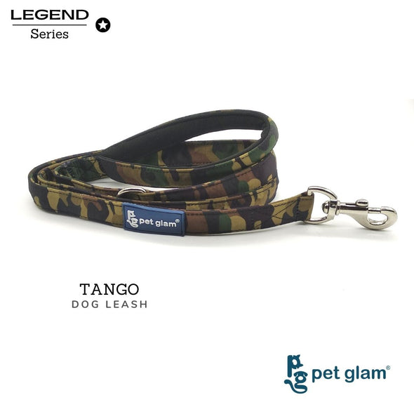 Pet Glam-Dog Leash Tango Large-with Soft Handle-Heavy Duty Hardware-5 Ft Long 1 inch Wide