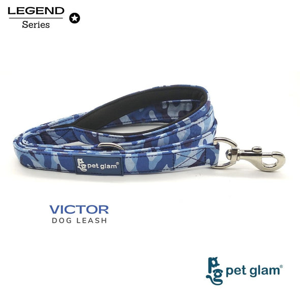 Pet Glam-Dog Leash Victor Large-with Soft Handle-Heavy Duty Hardware-5 Ft Long 1 inch Wide