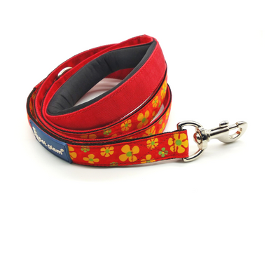 Pet Glam-Floral Dog Leash for Large Dogs-LILY-for Big Dogs-with Padded Handle-5 Ft Long 1 inch Wide