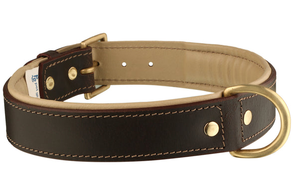 Leather Dog Collar Oreo Collar for large dog breeds