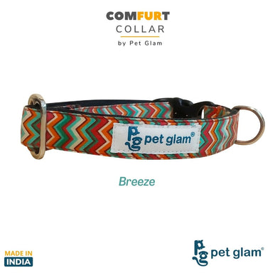 Dog Collar Breeze-Cotton ComFURt Collar for Labs, Golden Retrievers GSD Beagles Huskies Indies